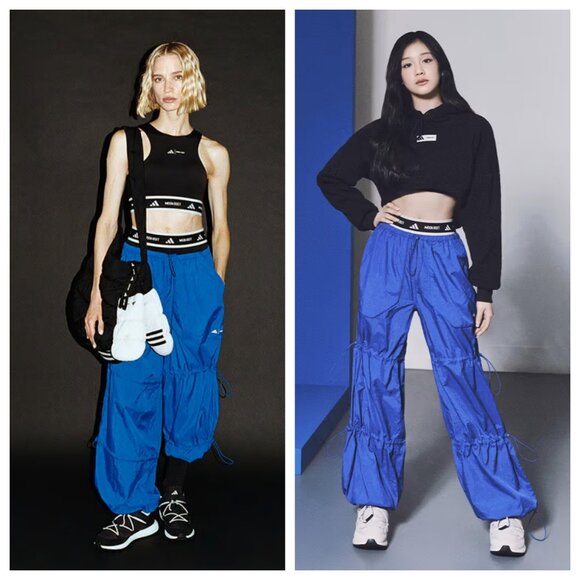 Adidas x moon boot Parachute Pants in Power Blue - Picture 4 of 5